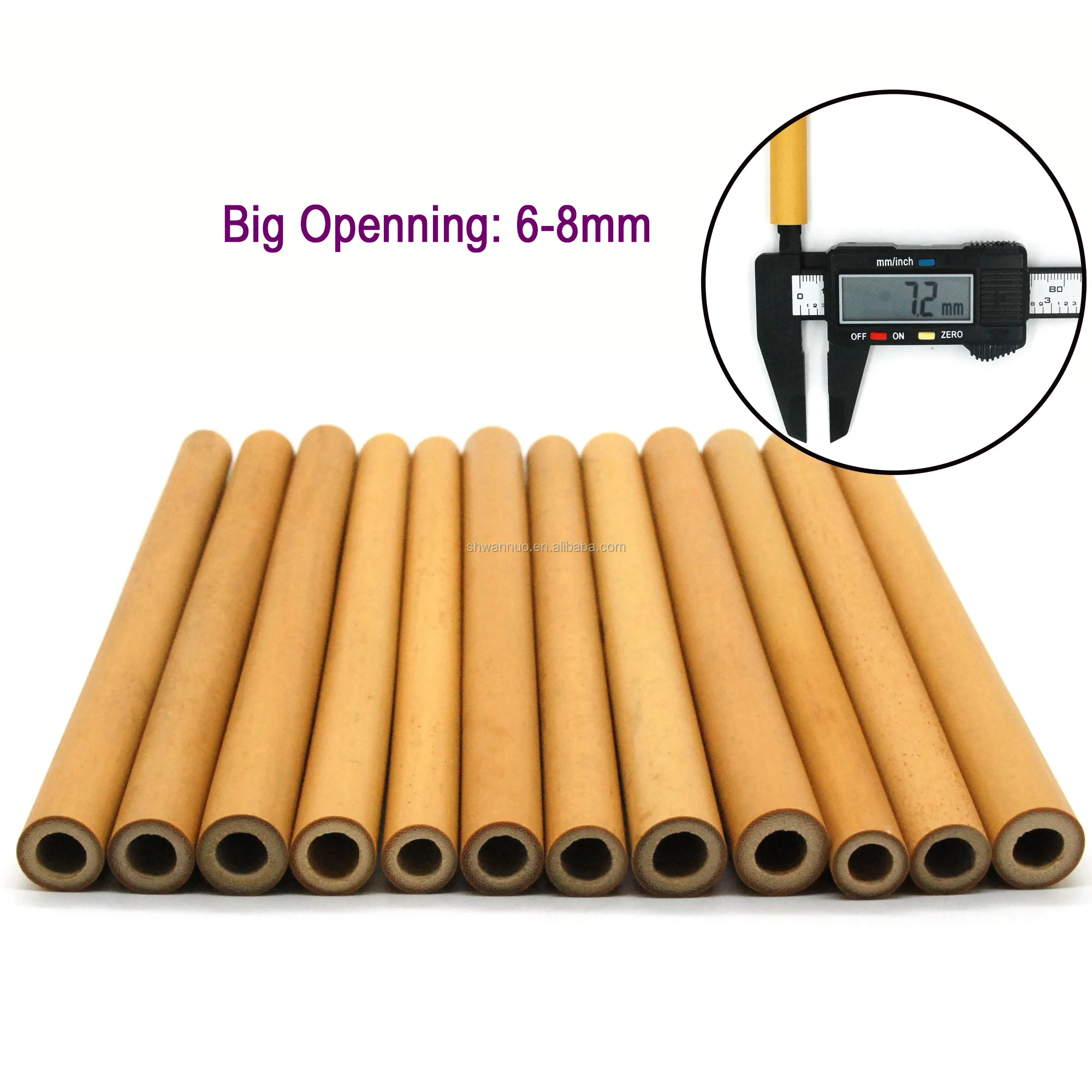 WanuoCraft Reusable Organic Bamboo Drinking Straw With Coconut Coir Fiber Cleaning Brush