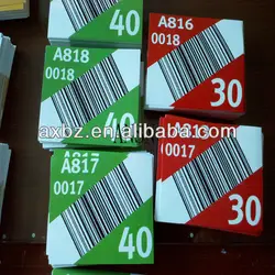 Custom Anti- scratch off  water-proof Printed Variable data Vinyl  Bar-code  labels for warehouse