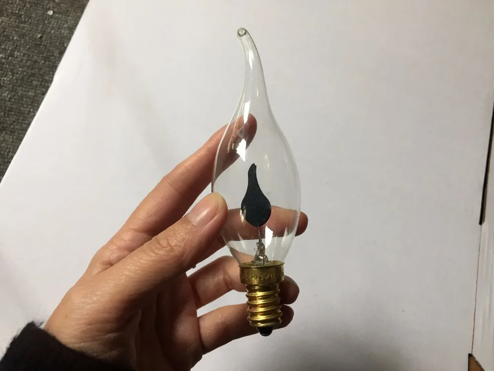 Cal35 3W E14 LED 360 degree flicker flame candle light bulbs for decoration