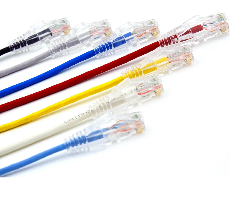 Новейший ультратонкий кабель из ПВХ Cat6 с прозрачной загрузкой