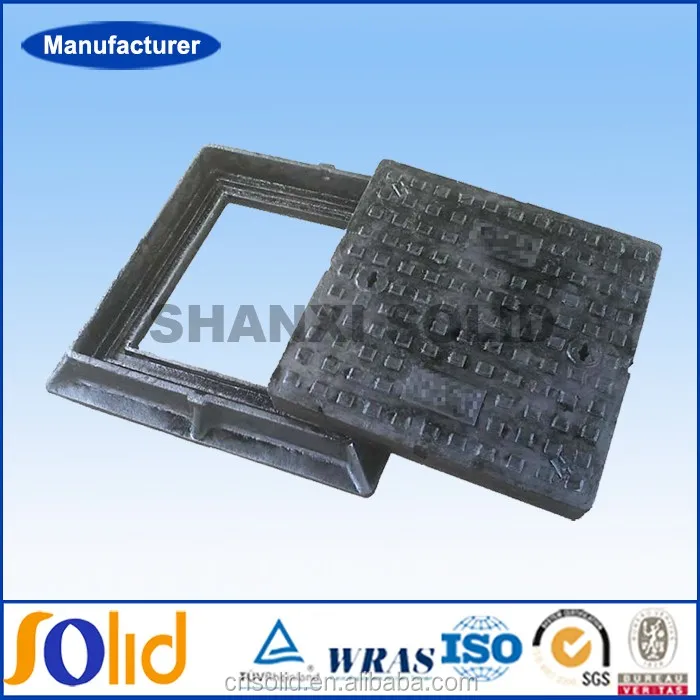 Ковкого Чугуна Площади Двойное Уплотнение Крышка Люка и Рамки