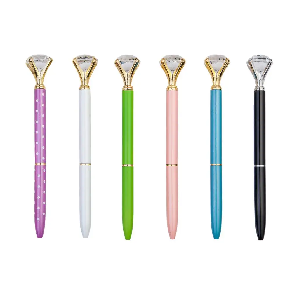 JH Personalized Big Diamond Pen Wedding Gift Crystal Diamond Pen
