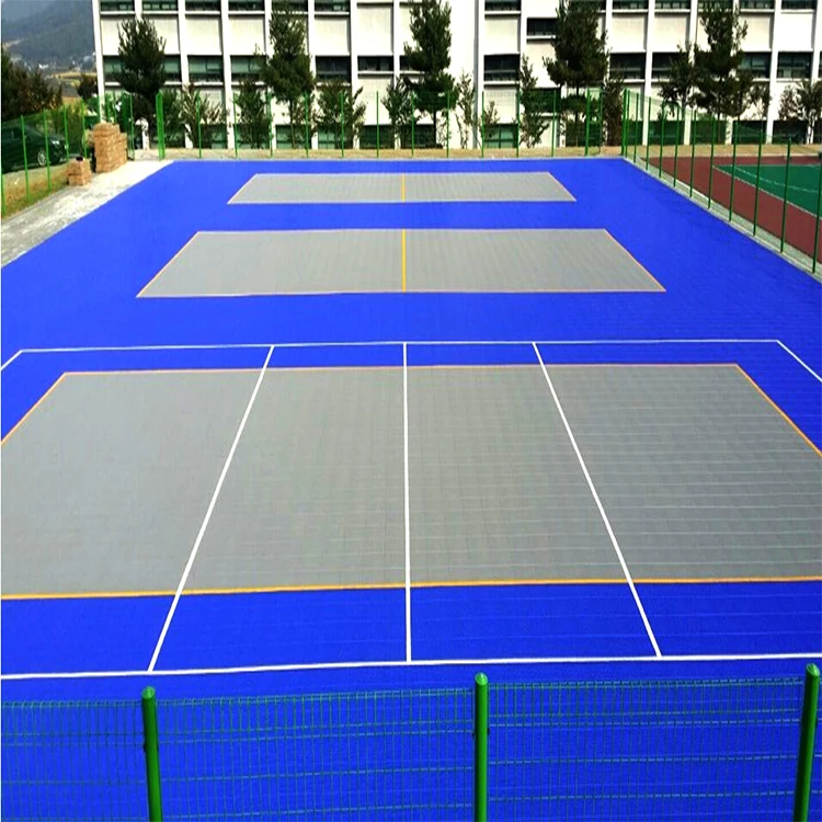 
Removable PP modular sports outdoor flooring for badminton court 
