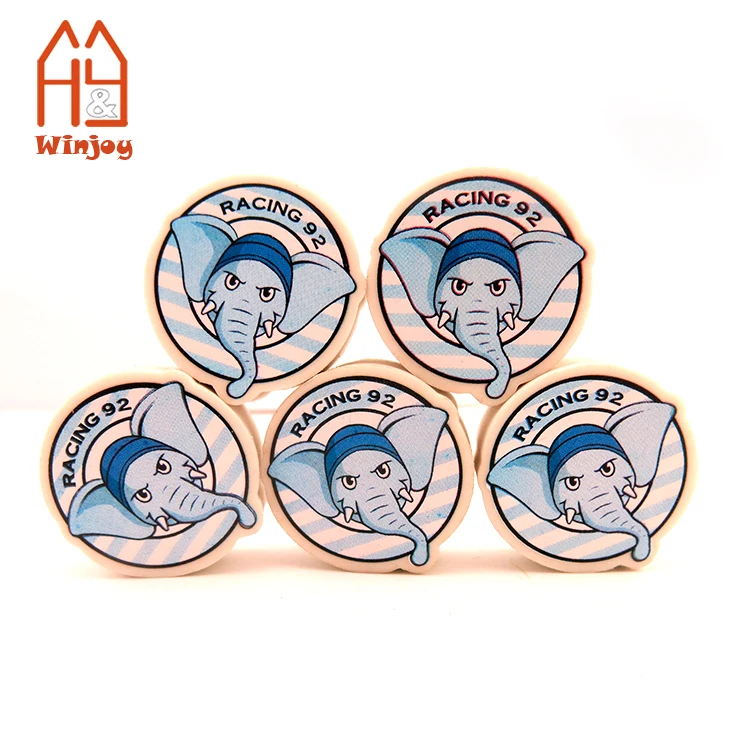 Простые круглые ластики из термопластичной резины для детей