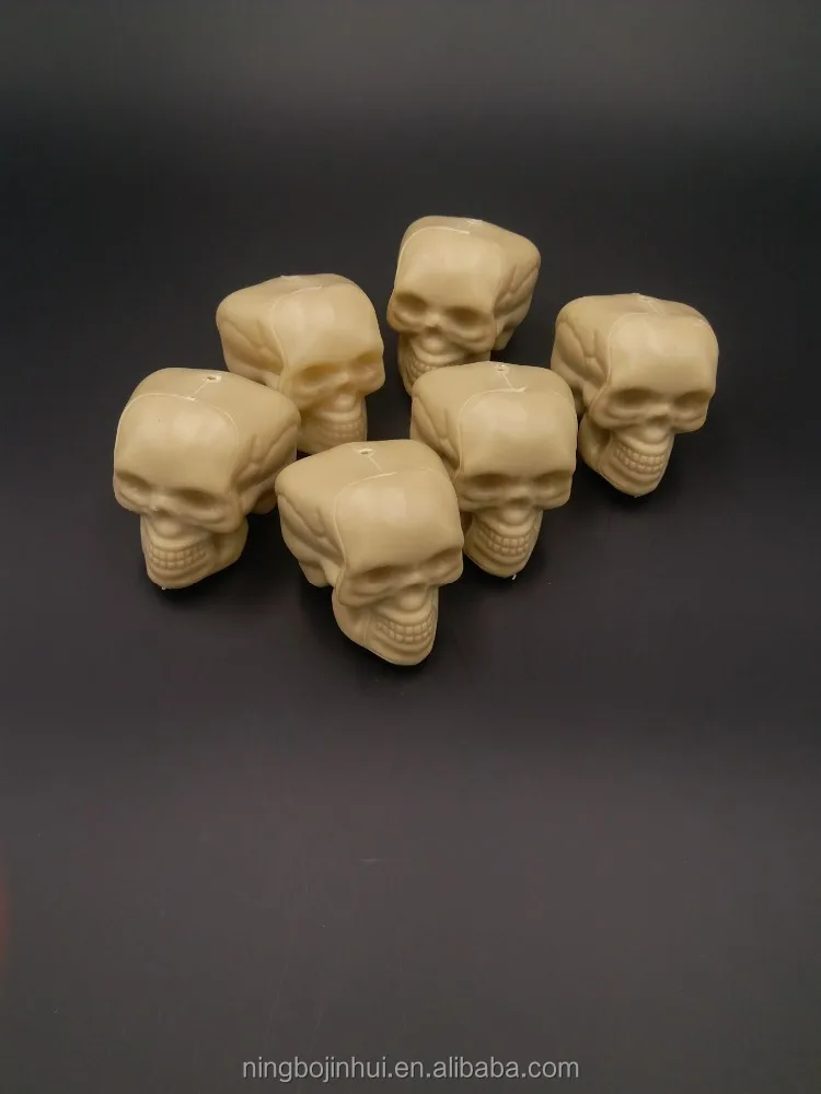 Mini halloween skull heads plastic skull heads set