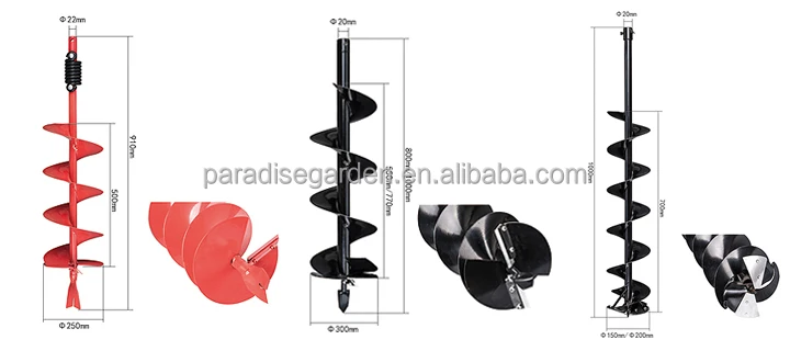 52CC 44F-5 Heavy duty Ground Earth Auger Drill with with 150mm metal blade