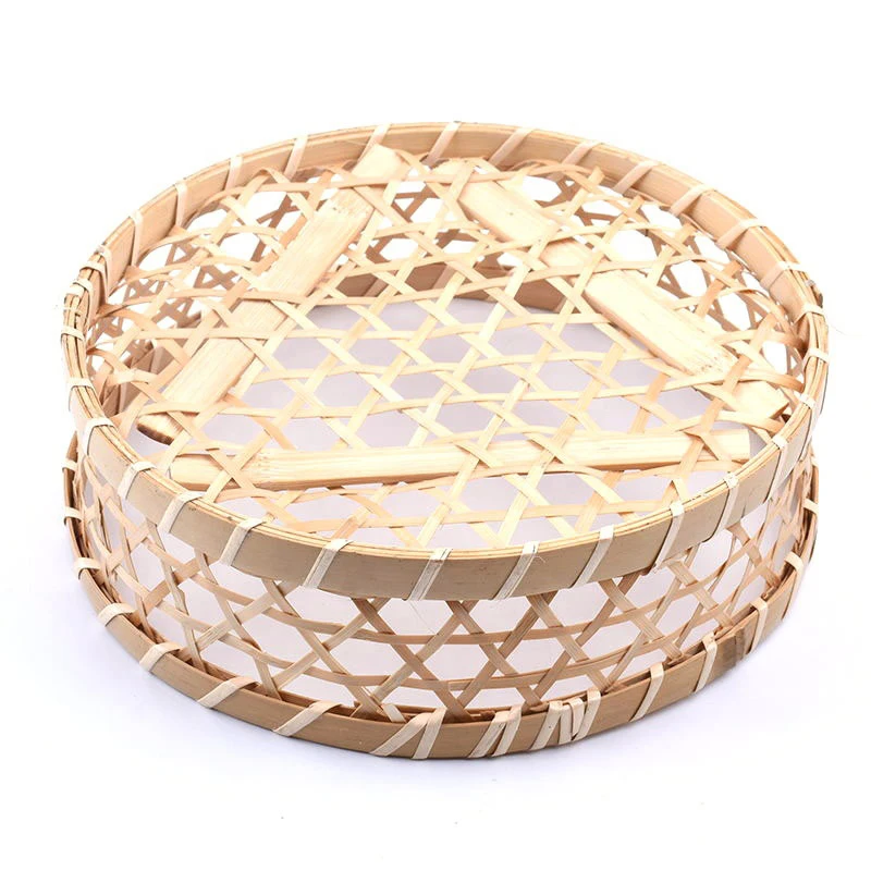 Wholesale Bamboo Bread Basket Bamboo Weaving Storage Basket Bamboo Storage Basket