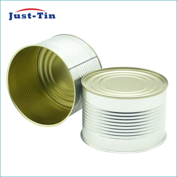 15119 2200g empty round food print on tin can for tomato paste