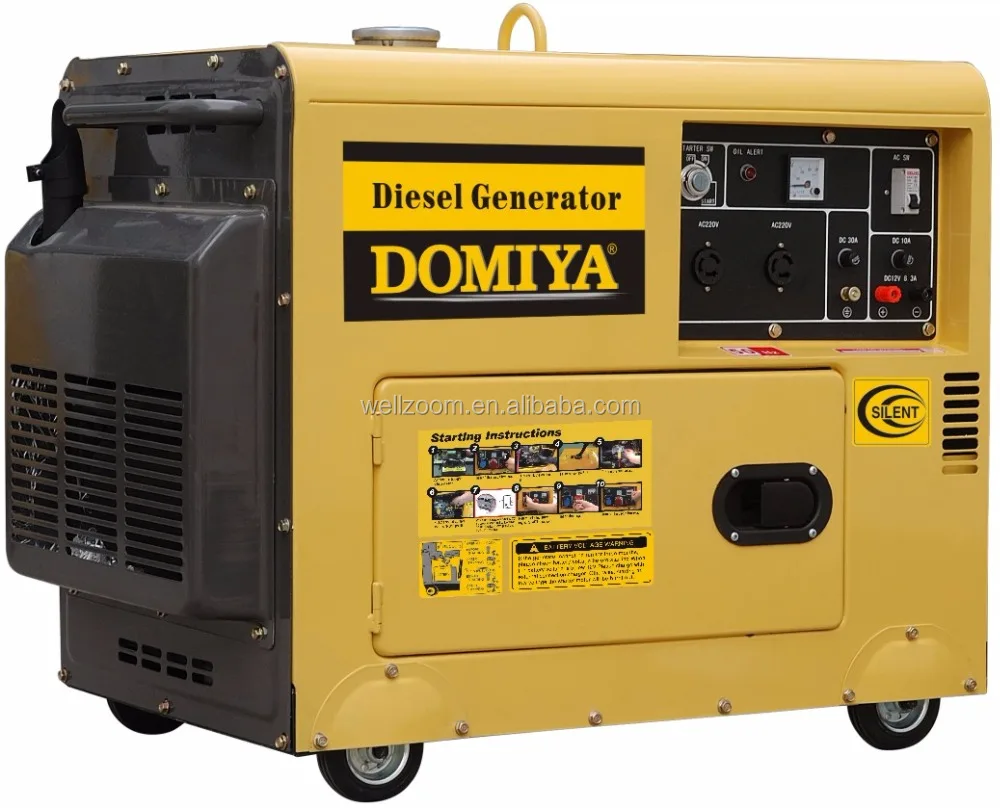 5kw portable diesel generator with canopy