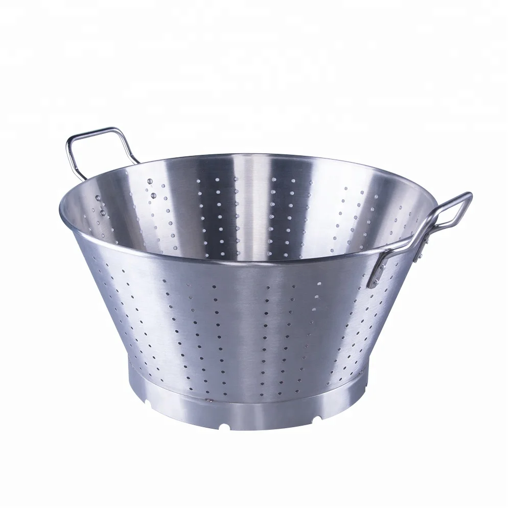 Commercial fruit vegetable heavy duty colander stainless steel strainer