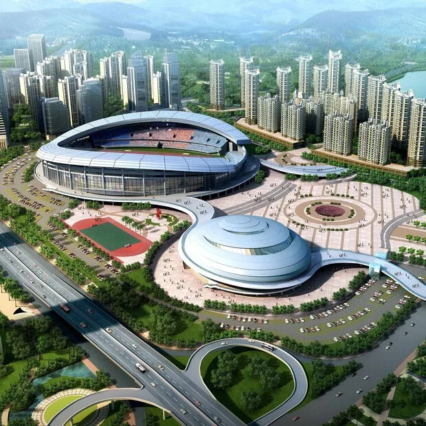 BISINI Urban Gymnasium Design, Public Building Design