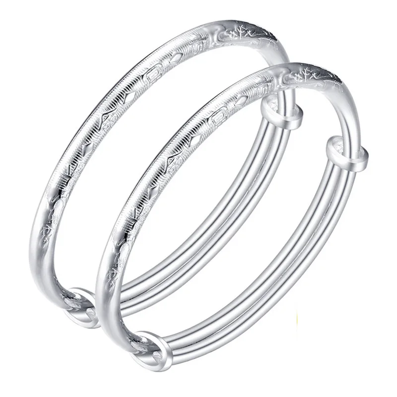925 Sterling Silver Baby Girl Baby Boy Bangle Bracelet, Silver Bracelet for baby100% real silver