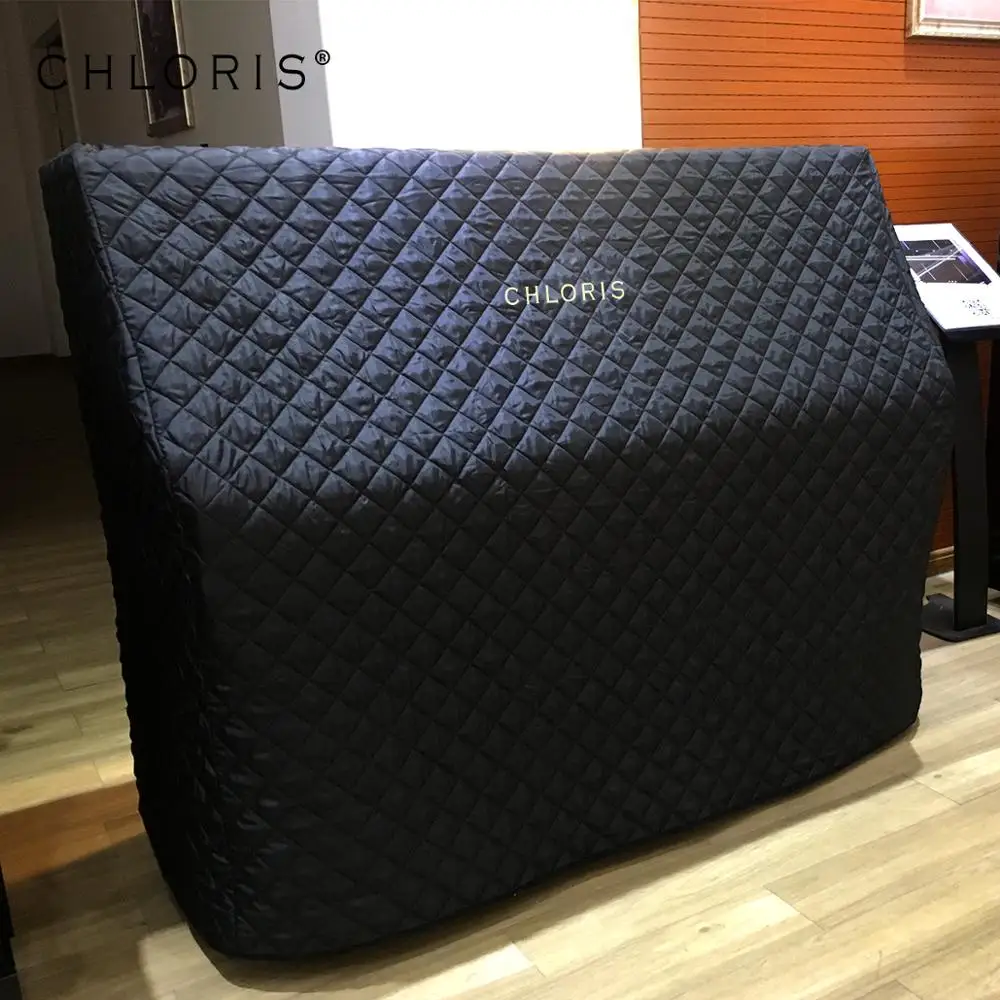 China piano factory wholesale high quality black thick grand piano cover fits C3 grand piano cover wholesale