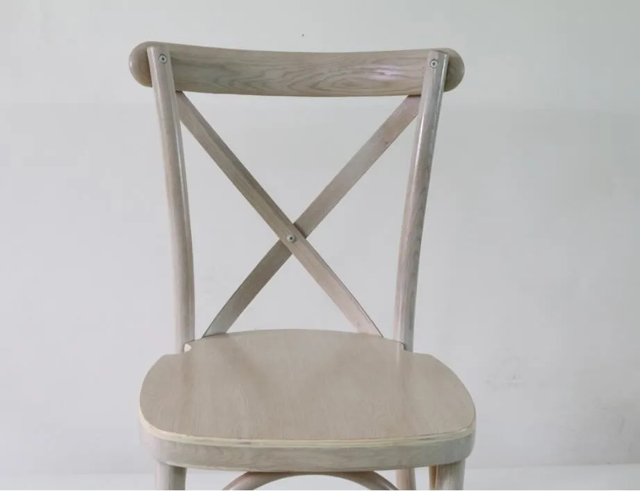  Стул Из Каштанового Дерева с перекрестной спинкой