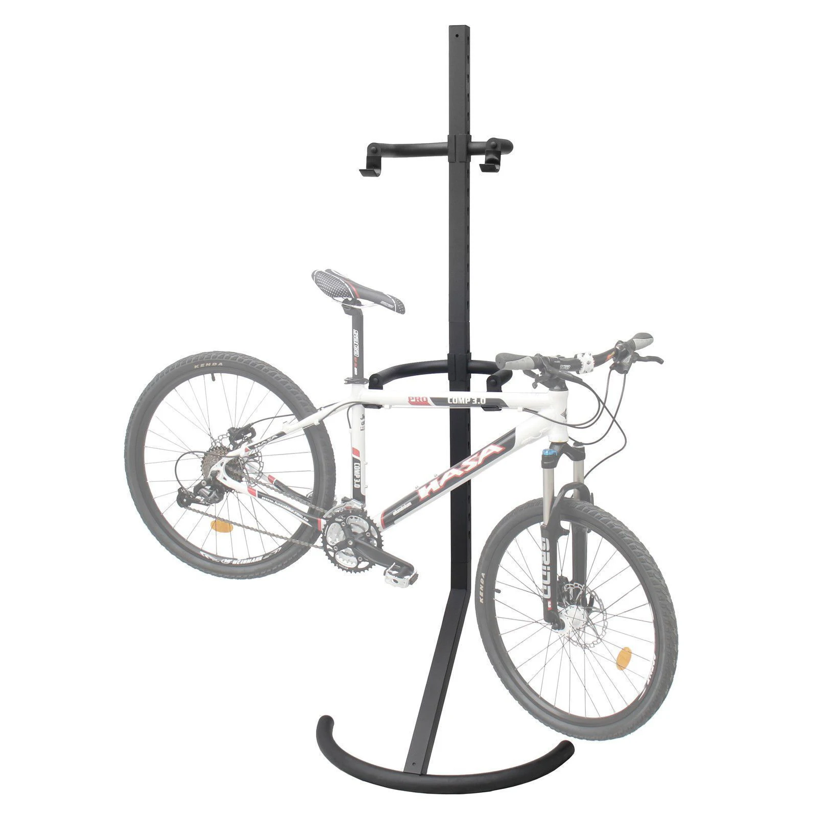Freestanding Gravity 2 Bike Stand Two Bicycle Floor Mount Hanging Rack Storage