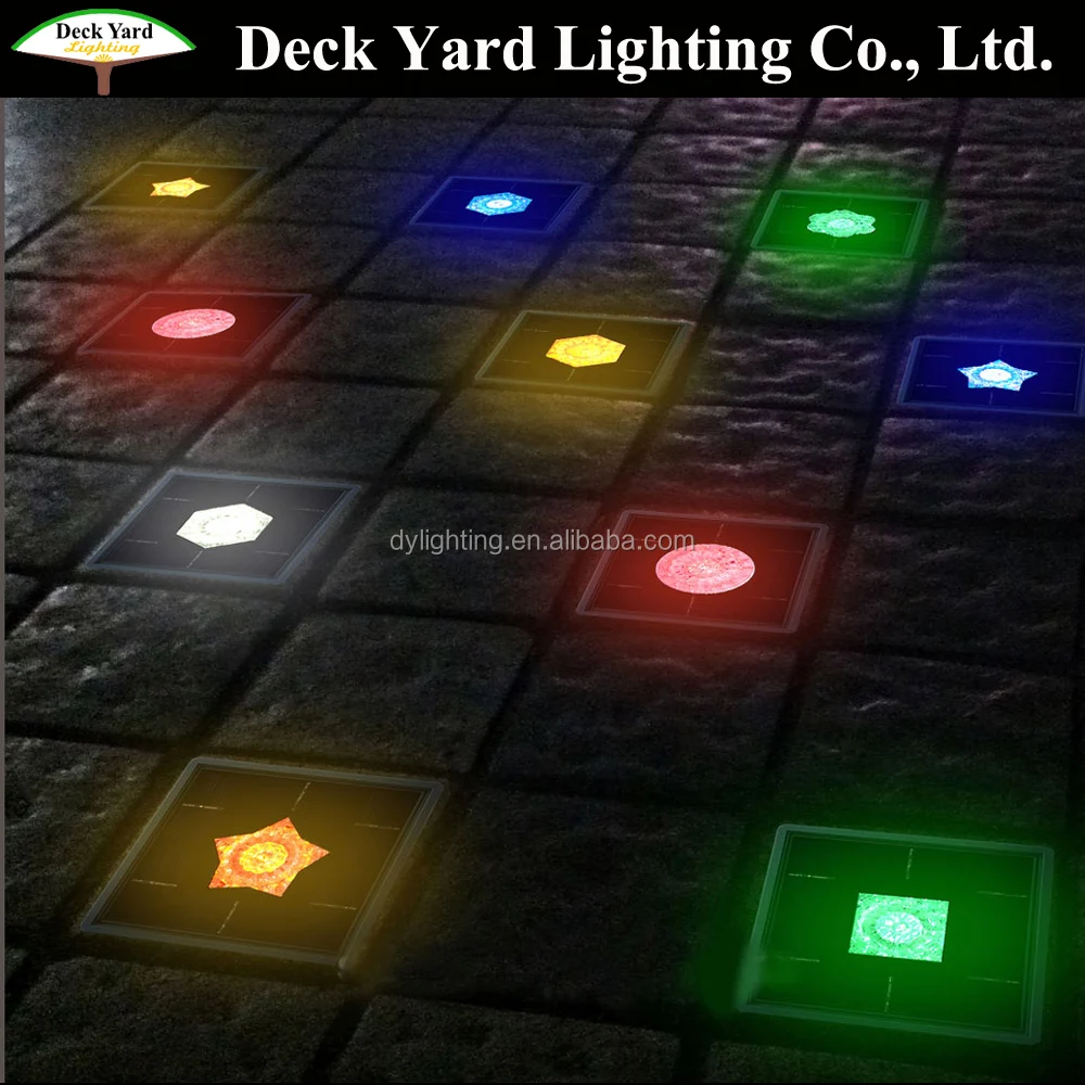 Square Lighting Outdoor Step Stair Paver Light Led Color Changing Step Lights