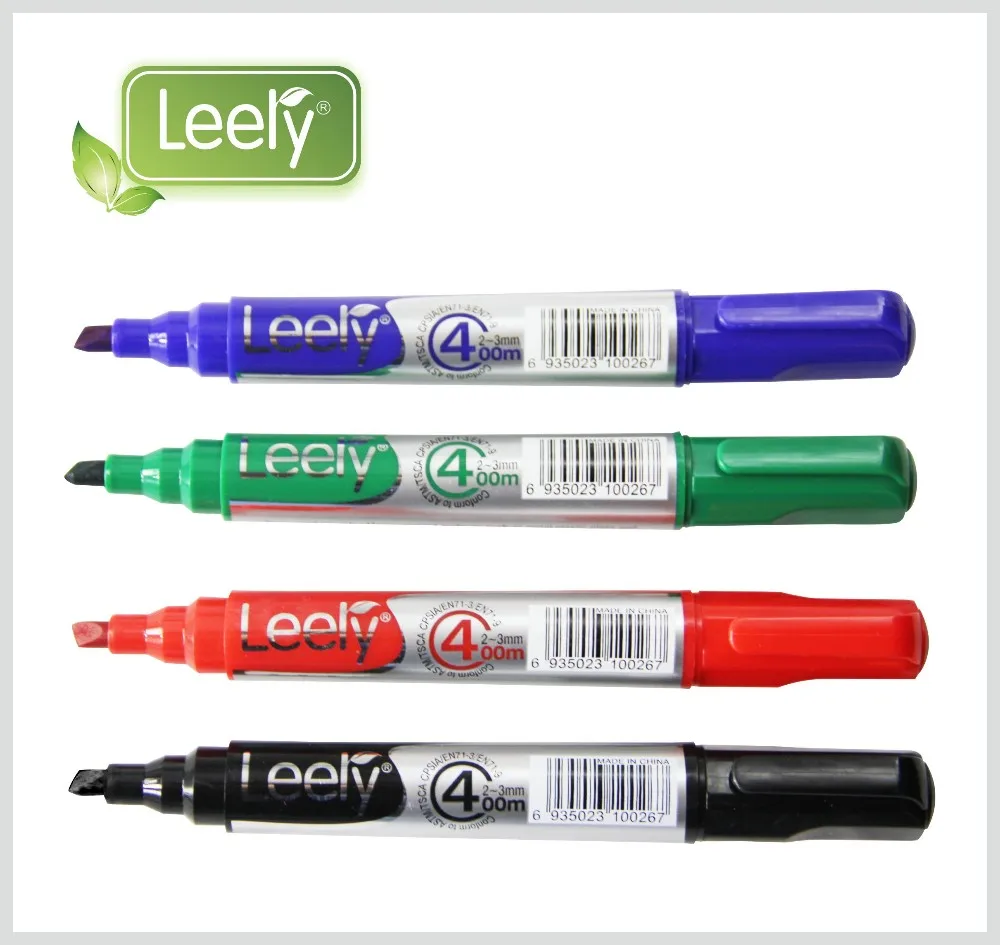 0008W Leery brand new pp material bullet o chisel tip best marker pen permanent