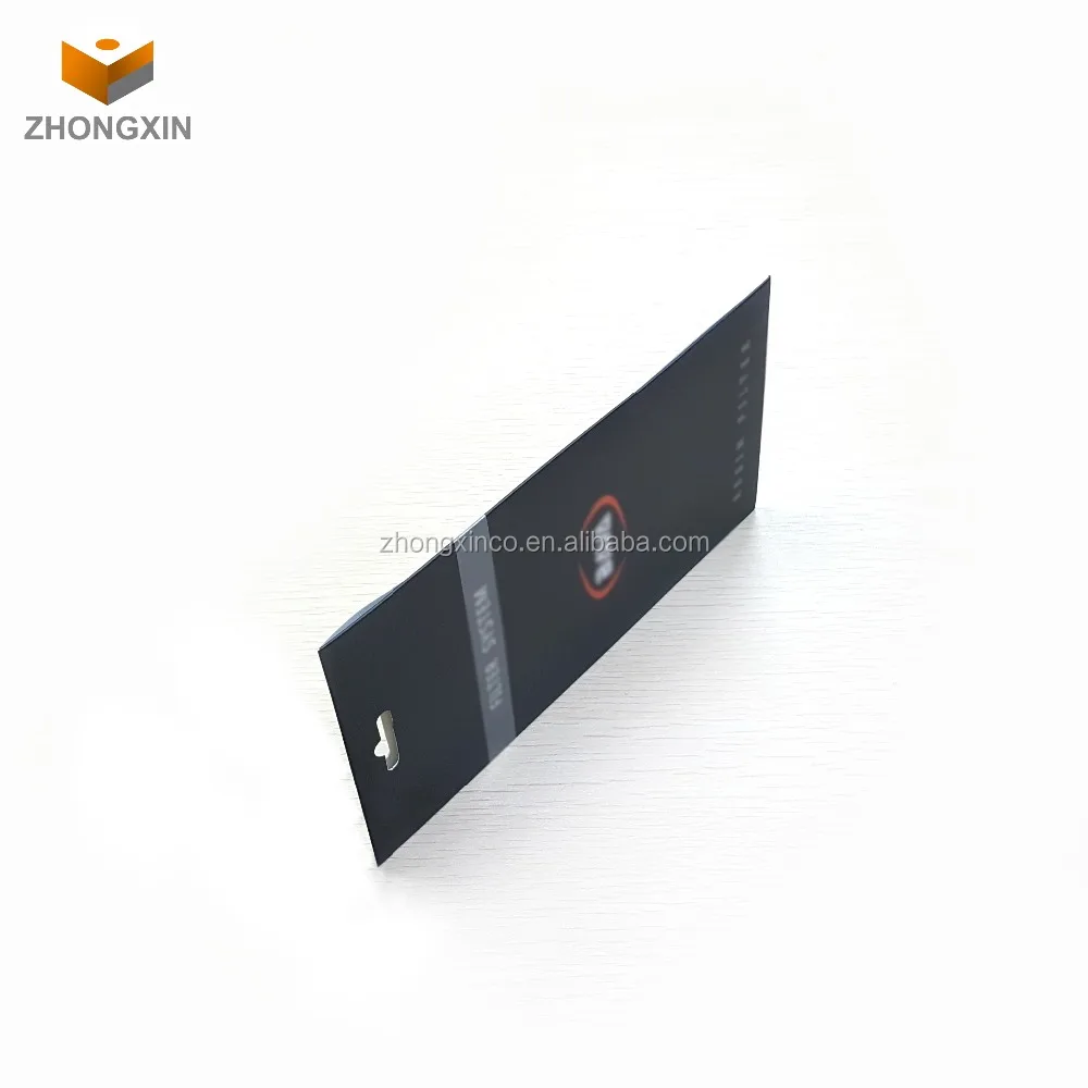 Custom Foldable Thin Storage Box Cardboard Box Credit Card Tempered Glass Screen Protector Paper Packaging Box