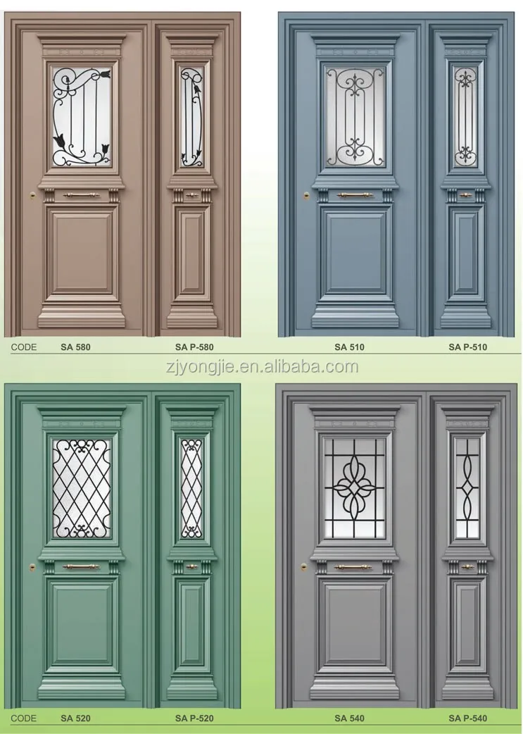 ABYAT Apartment Entrance Door Modern Front Cast Aluminum Exterior Door