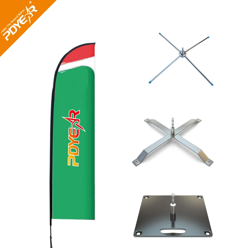 Outdoor Promotion Shark fin Banners Bow Flag