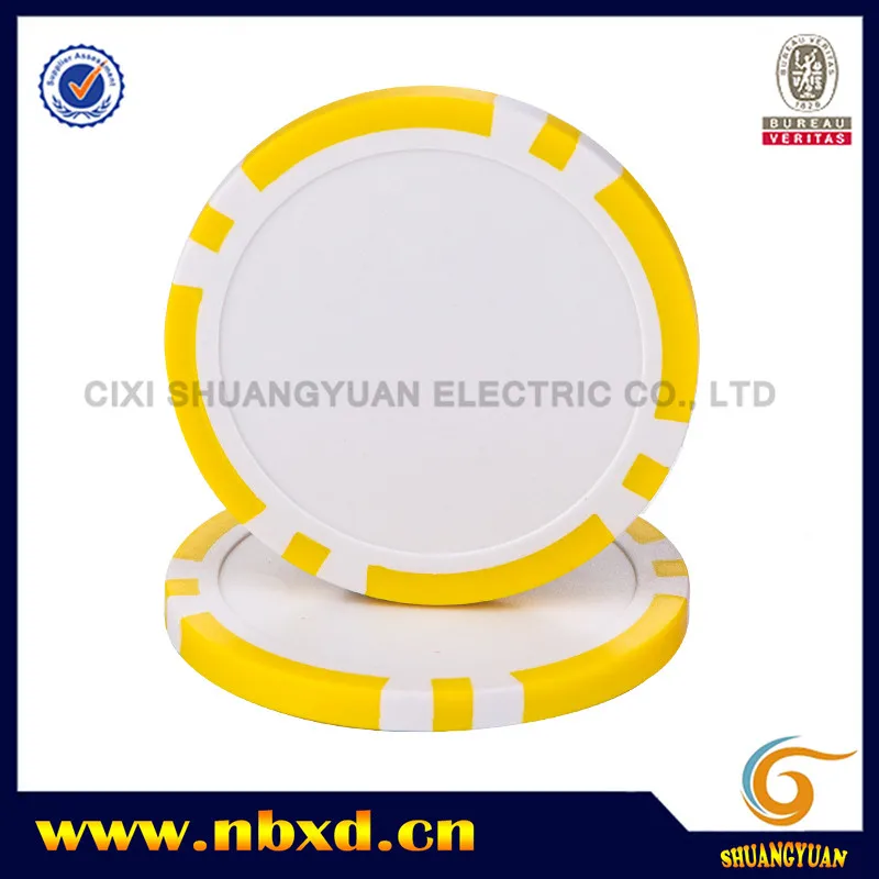 11.5g ABS 8-Stripe Blank Poker Chip For Custom Printing Golf Ball Markers Custom Logo Golf Poker Chips