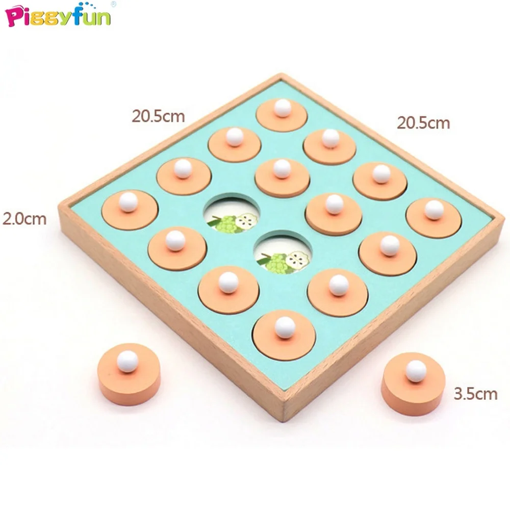 16pcs wooden educational memory puzzle baby touch training game toy for kids for Kid AT12312