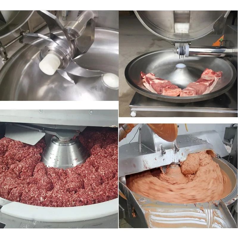 Automatic best price salad cutter bowl meat mincer for sausage making machine line