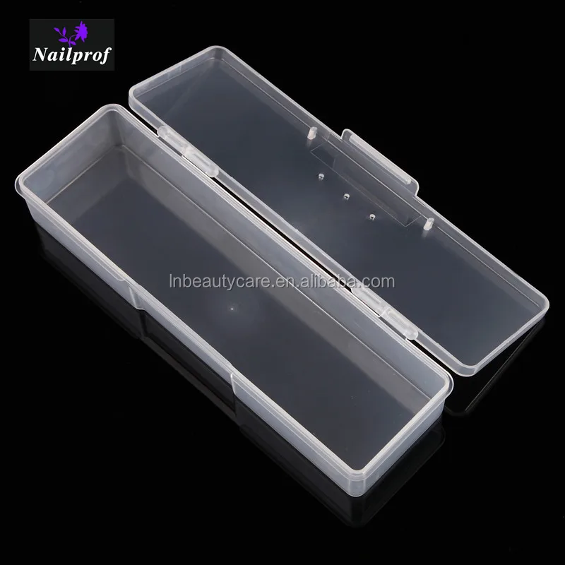Nailprof Wholesale Portable Nail Art Empty Container/ Plastic Nail Art Tool Box/ Nail Polish Storage Case
