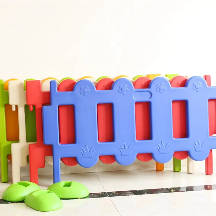 Colorful Indoor Plastic Kids Soft Play Area Pen Fence