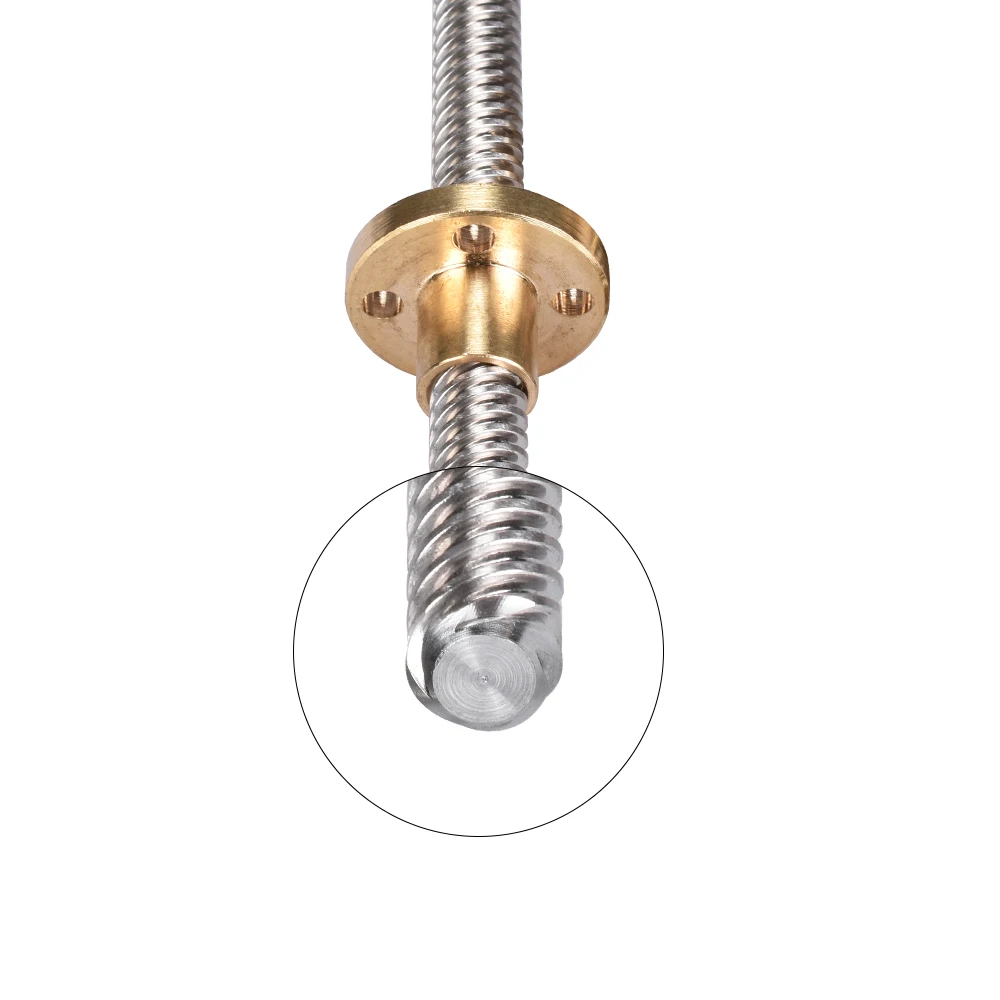 
BIQU 3D Printer T8 8MM Thread Length 350mm Trapezoidal Spindle Screw with Copper Nut 