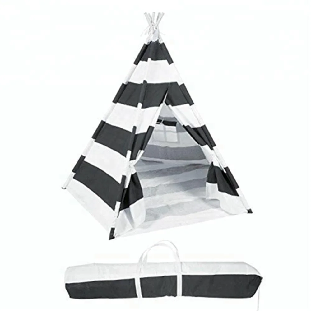 
Kids Teepee Toy Tent with Playing Mat 