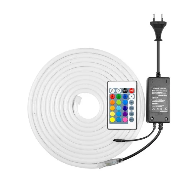 220V 110V 24V 12V Silicon Neon Light Flexible Tube LED Neon Light Rope