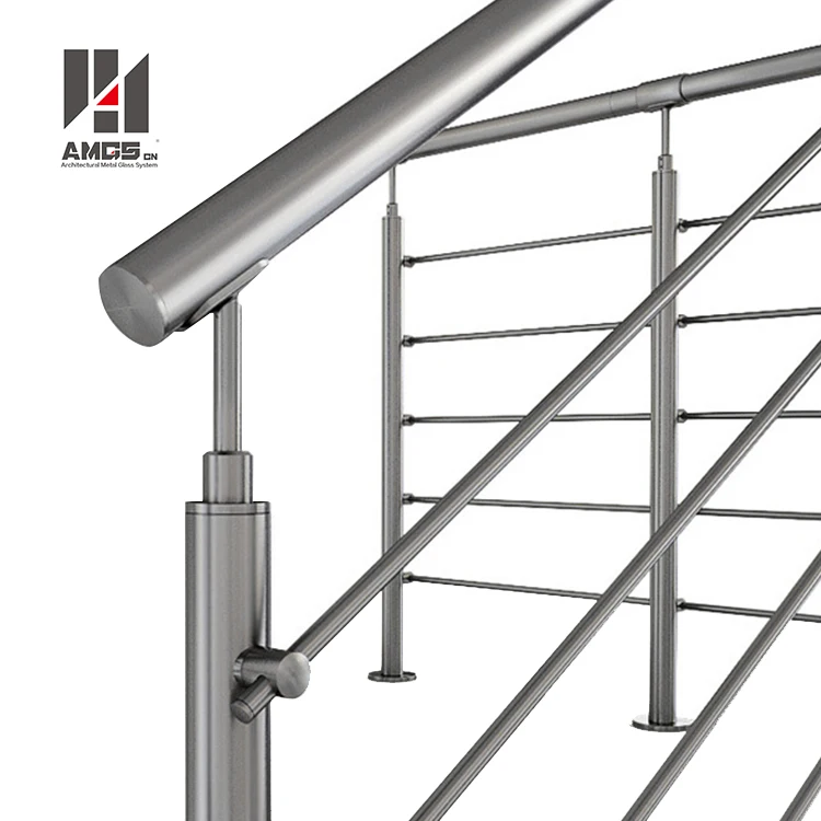 SS new modern designs systems stainless steel balustrades metal handrails iron fence aluminum plastic glass customized railing