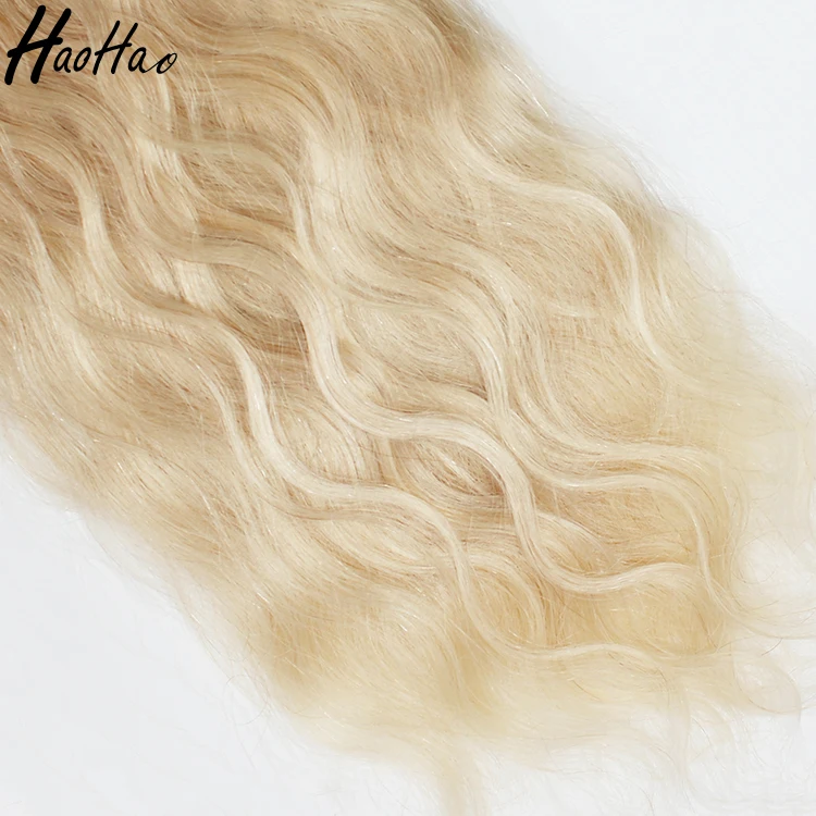 Shipping Fast Customized Natural Wave 613 Blonde White Women Human Hair Ponytail
