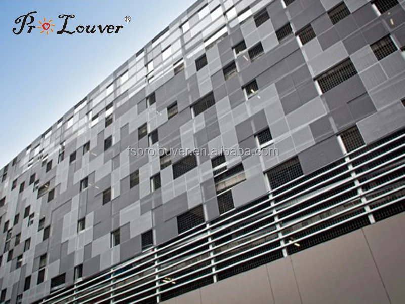 anodized perforated aluminum facade panel 3mm, 5mm,10mm thick