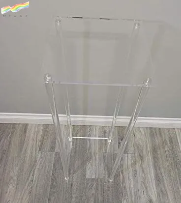 High Quality Transparent Clear Flower Stand Acrylic Column Event Aisle Decor Pillar Wedding Table Centerpiece