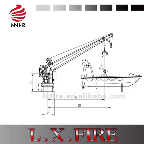 Single Arm Manual Slewing Life Raft Launching Appliance sac21