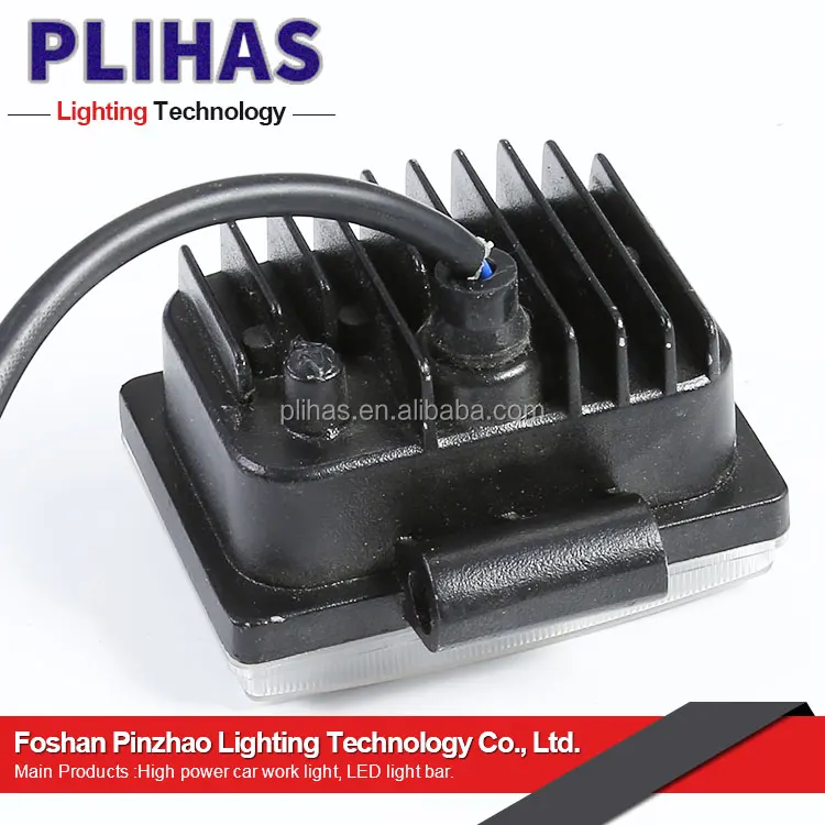 IP67 Waterproof 12V 24V Input 3 Inch 1000LM Amber 18W LED Work Lights for Truck Pickup Bumper