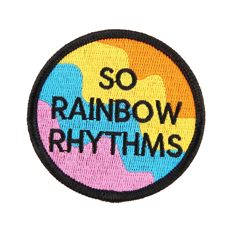 Heart Shape Metallic Gold Embroidery Patch