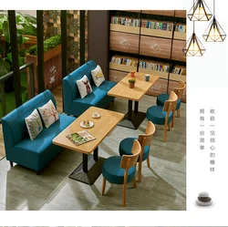 Wooden set designs for restaurant cafe shop luxury booth restaurant sofa