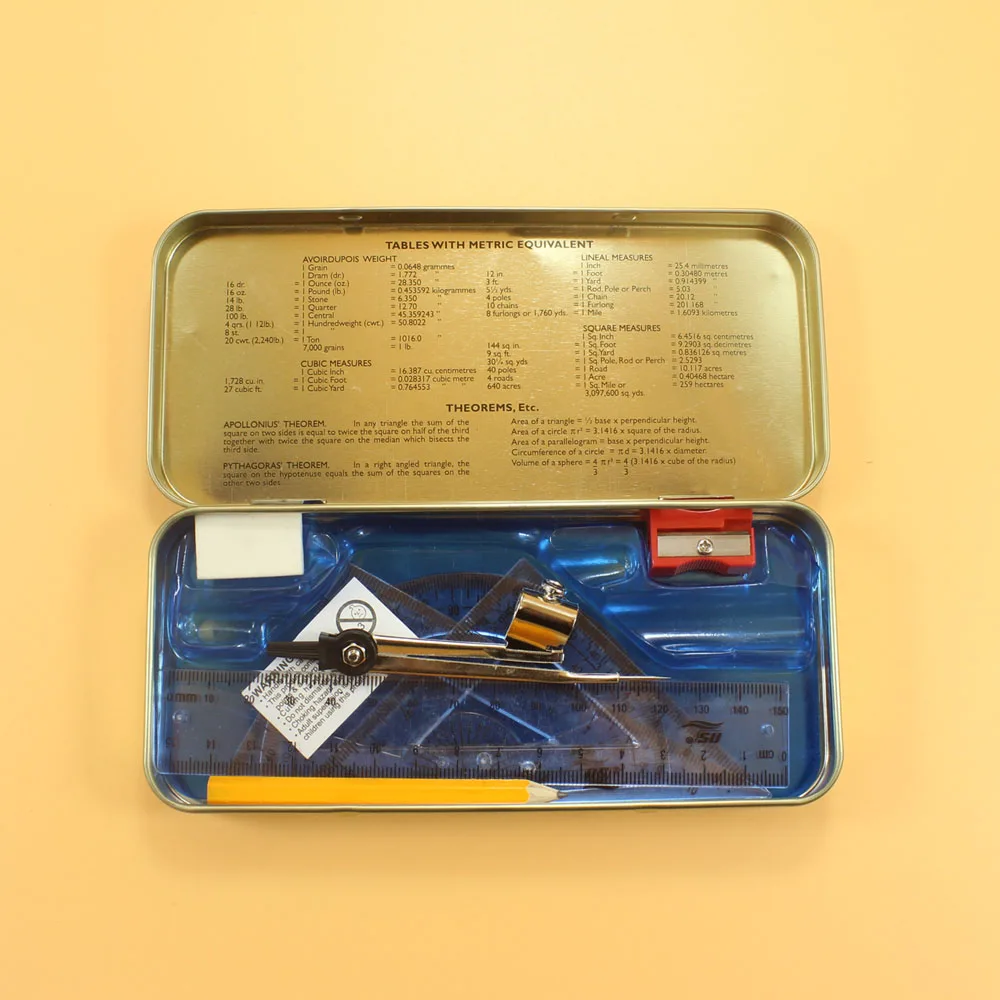 8pcs math sets,mathematical instrument box for Africa