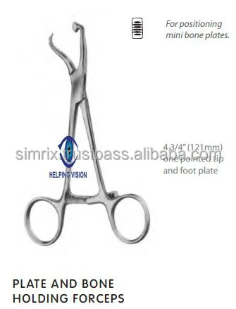  Зажим для хряща и кости Dingman 7 5 дюйма угловые зубья 2x2 с зубцами ортопедические/костные инструменты Simrix