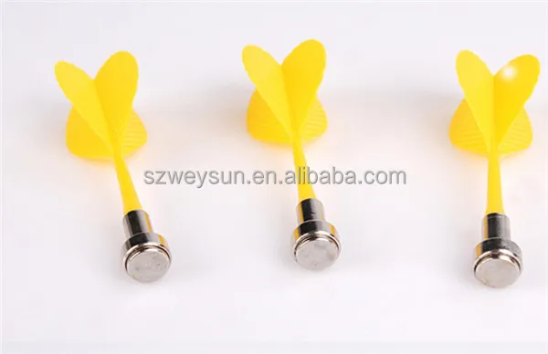Bullseye Target Game Plastic Dart Wing Magnetic Darts for Two-Sided Magnetic Board