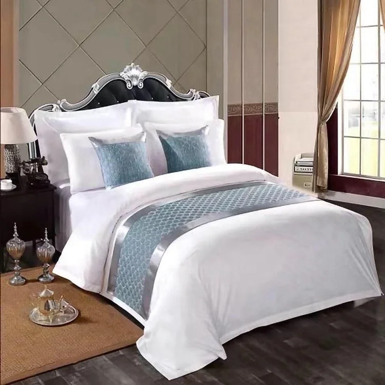 Hotel living room bulk white design cheap 100 cotton bedding set bulk for hotels