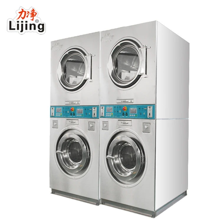 
Fully automatic coin operated commercial washing machine and dryers 
