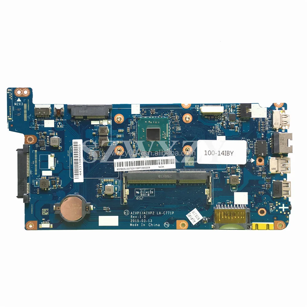 Original High Quality Laptop Motherboard Intel For Lenovo 100-14IBY LA-C771P N2840 Processor