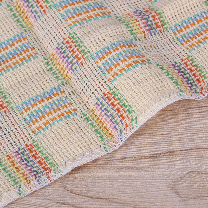 Doctorhome 100% cotton colorful double yarn-dyed waffle weave dish towel cloth