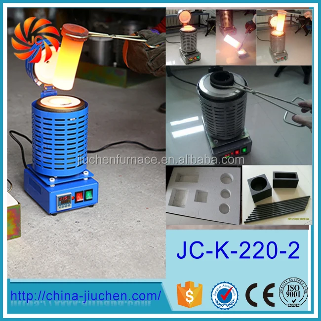 
4KG Small Electric Copper Aluminum Gold Silver Ingot Melting Furnace 