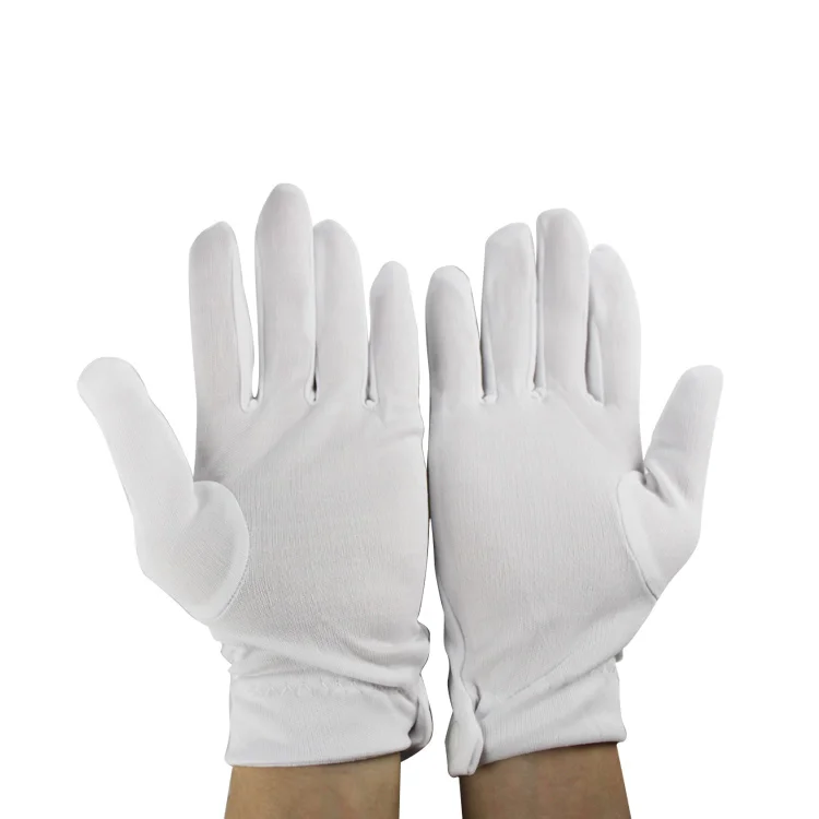 
Дешевые белые полицейские перчатки из полиэстера  (62119917698)