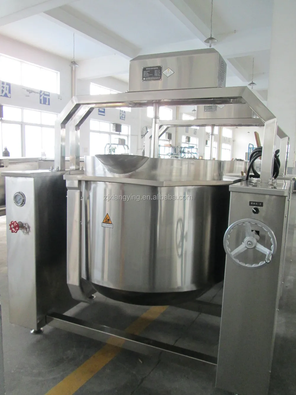 XYJBG-H500 Lowest price high quality gas sauce mixing kettle vessel jam boiling boiler with stirrer mixer cooker